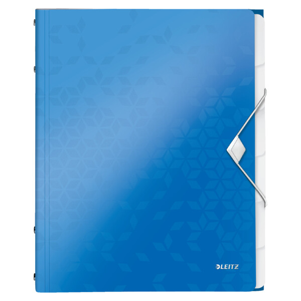 LEITZ Ordnungsmappe WOW, DIN A4, PP, 12 Fächer,grün-metallic