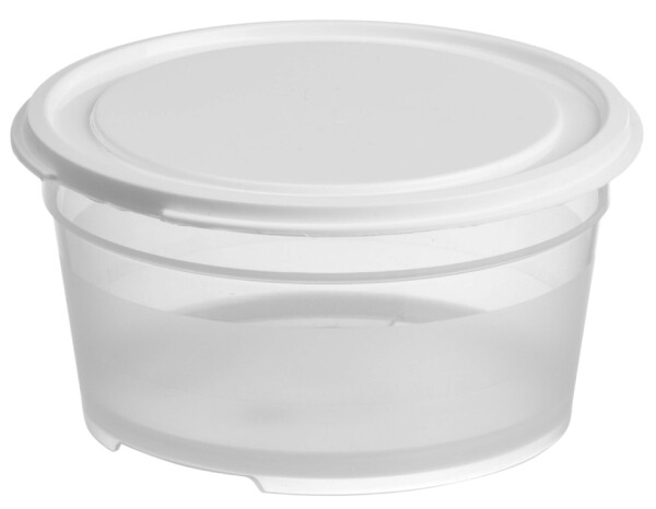 GastroMax Frischhaltedose, 0,45 Liter, transparent weiß
