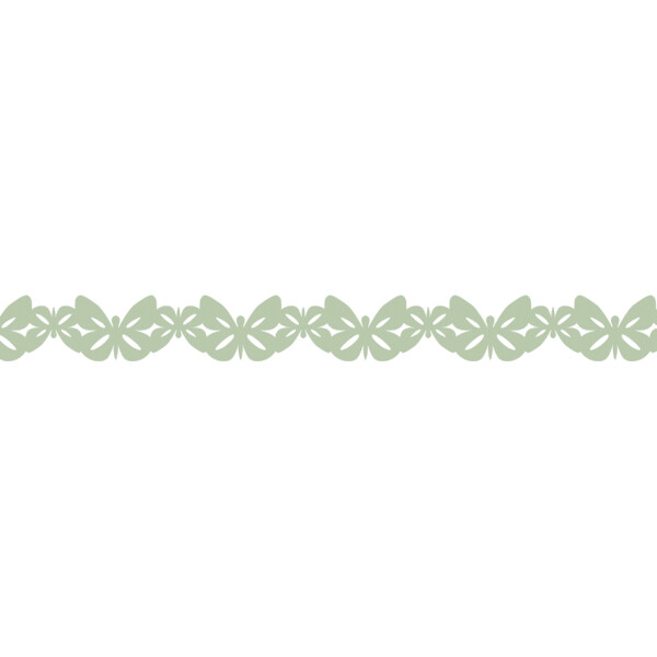 folia Deko-Bordüre Washi-Dekor "SCHMETTERLINGE", 15 mm x 5 m