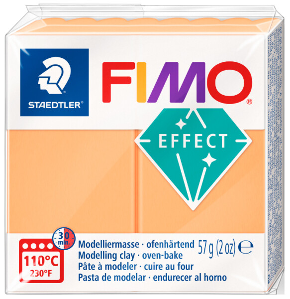 FIMO EFFECT Modelliermasse, ofenhärtend, neonorange, 57 g