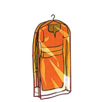 KLEIBER Bekleidungs-Schutzhülle, lang, transparent