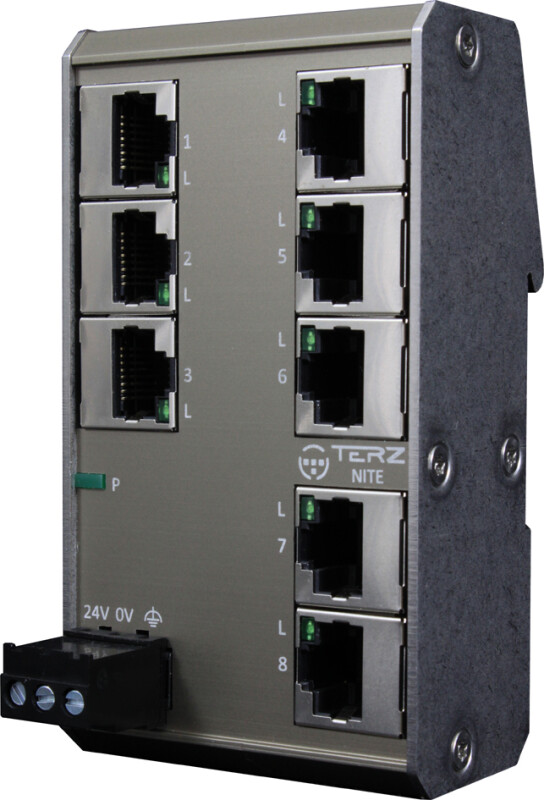 TERZ Unmanaged Industrial Ethernet Switch NITE-RF5-1100