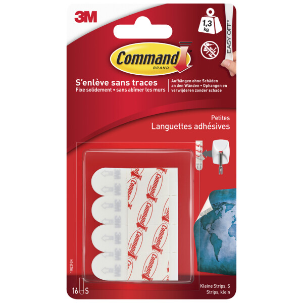 3M Command Nachf&uuml;llpackung Strips, Gr&ouml;&szlig;e: L, wei&szlig;