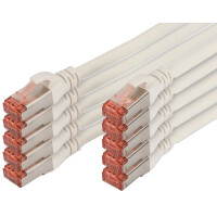 DIGITUS Patchkabel Kat. 6, S FTP, 0,25 m, rot, Set