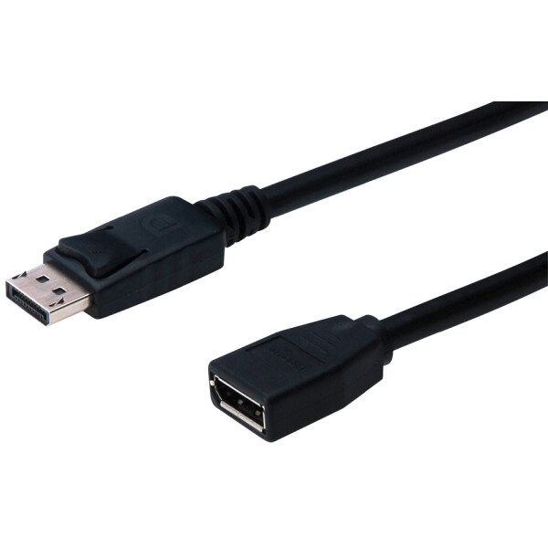 DIGITUS DisplayPort 1.2 Verlängerungskabel, 2,0 m, schwarz