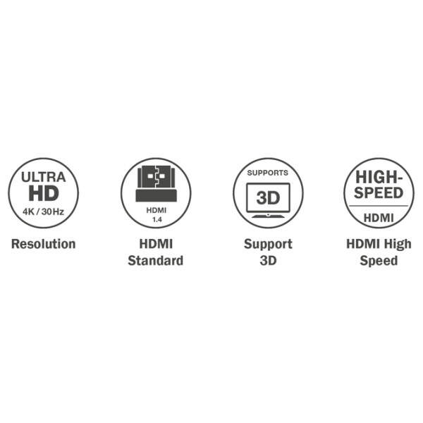 DIGITUS Verl&auml;ngerungskabel High Speed, HDMI-A, 5,0 m