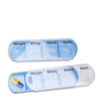 Lifemed 7-Tage-Tablettenbox, Kunststoff, weiß blau