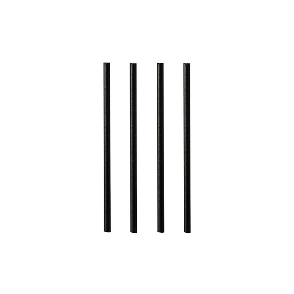 PAPSTAR Papier-Trinkhalm "pure", 150 mm, schwarz