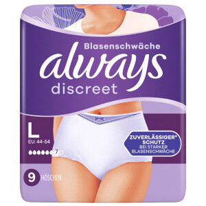 always discreet Inkontinenz-Höschen Pants Plus, Größe: L