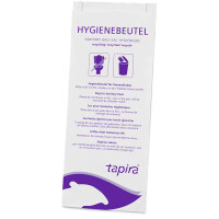 Tapira Papier-Hygienebeutel, bedruckt, weiß lila