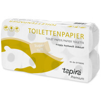Tapira Toilettenpapier Premium, 4-lagig, hochweiß