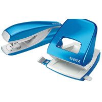 LEITZ Heftgerät- & Locher-Set Nexxt WOW, gelb-metallic