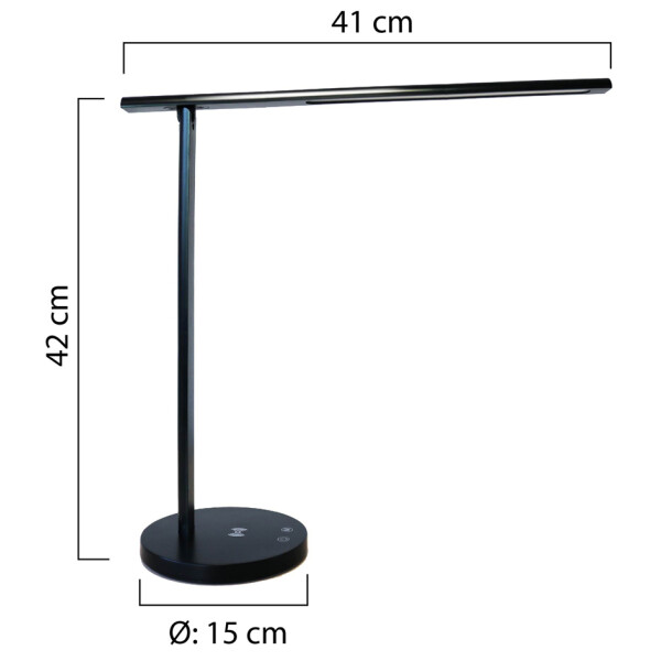 UNiLUX LED-Tischleuchte DIVA, dimmbar, schwarz