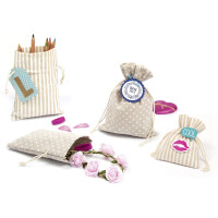 folia Stoffbeutel NATUR, in 3 Größen sortiert