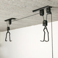 FISCHER Fahrrad-Lift PLUS, Tragkraft: 30 kg, schwarz