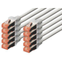 DIGITUS Patchkabel Kat. 6, S FTP, 0,25 m, blau, Set