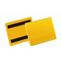 DURABLE Kennzeichnungstasche, magnetisch, DIN A4 quer, gelb