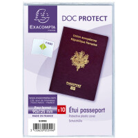 EXACOMPTA Ausweishülle, PVC, 2-fach, 0,20 mm, 90 x...