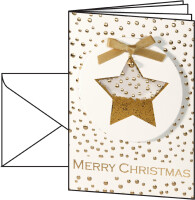 sigel Weihnachtskarte "Confetti Stars", A6, 220...