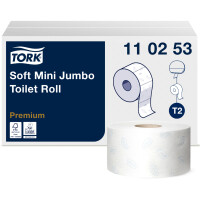 TORK Minirollen-Toilettenpapier Jumbo, 2-lagig,...
