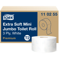TORK Minirollen-Toilettenpapier Jumbo, 2-lagig,...