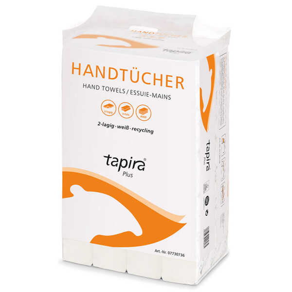 Tapira Handtuchpapier Plus, 245 x 210 mm, V-Falz, wei&szlig;