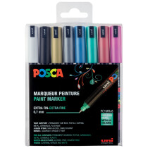 POSCA Pigmentmarker PC-1MR, 16er Box, farbig sortiert