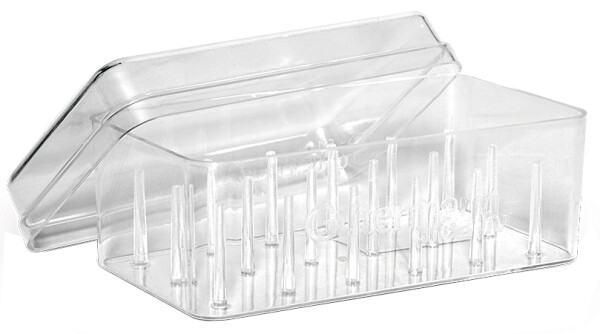Gütermann Nähfaden-Box, für 18 Spulen, transparent