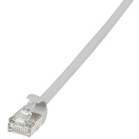 LogiLink Patchkabel Ultraflex, Kat. 6A, U FTP, 1,5 m, grau