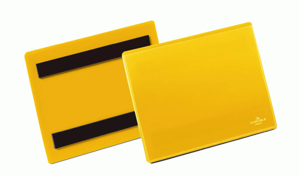 DURABLE Kennzeichnungstasche, magnetisch, DIN A4 hoch, gelb