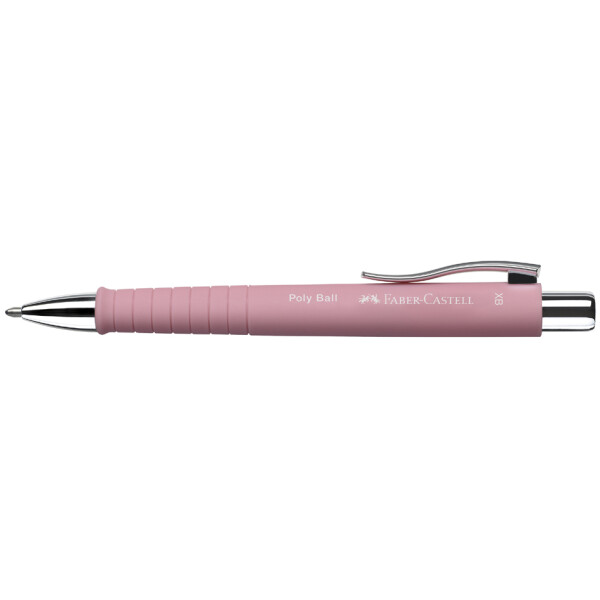 FABER-CASTELL Druckkugelschreiber POLY BALL XB, rosé