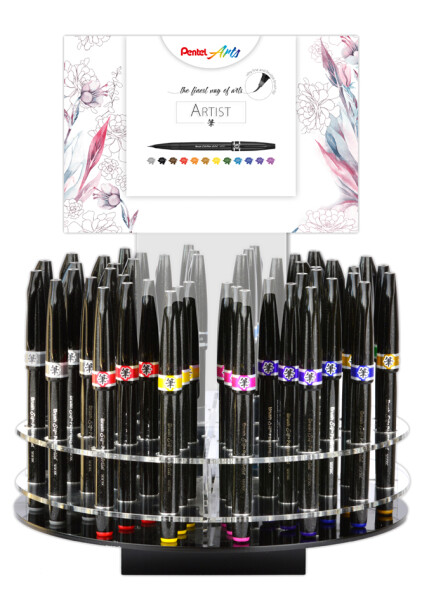 Pentel Pinselstift Sign Pen Artist, 48er Display
