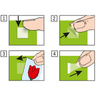 Läufer Klebepads, wieder ablösbar, transparent