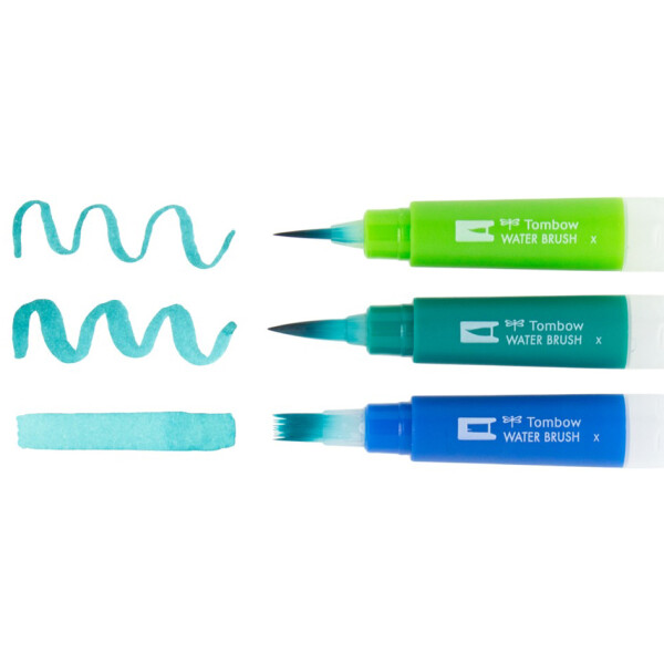 Tombow Wassertankpinsel, flach, Blister