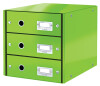 LEITZ Schubladenbox Click & Store WOW, 3 Schübe, grün