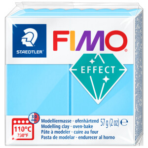 FIMO EFFECT Modelliermasse, ofenhärtend, neonblau, 57 g