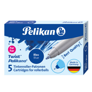 Pelikan Tintenroller-Patronen für Pelikano Twist, Blister