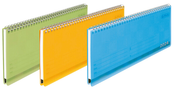 herlitz Tischkalender Colori 2024, farbig sortiert