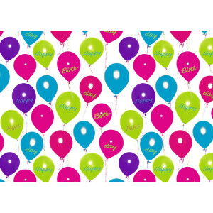 SUSY CARD Geschenkpapier "Happy Balloons", auf Rolle