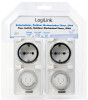 LogiLink Mechanische Zeitschaltuhr, 2er Set, IP44, weiß