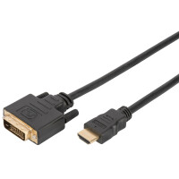 DIGITUS HDMI Adapterkabel, HDMI-A - DVI, schwarz, 2,0 m