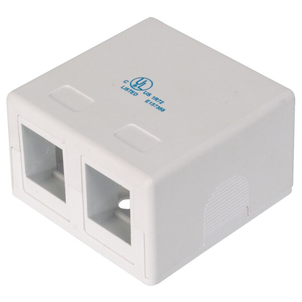 DIGITUS Leergeh&auml;use f&uuml;r 2 Keystone-Module, reinwei&szlig;