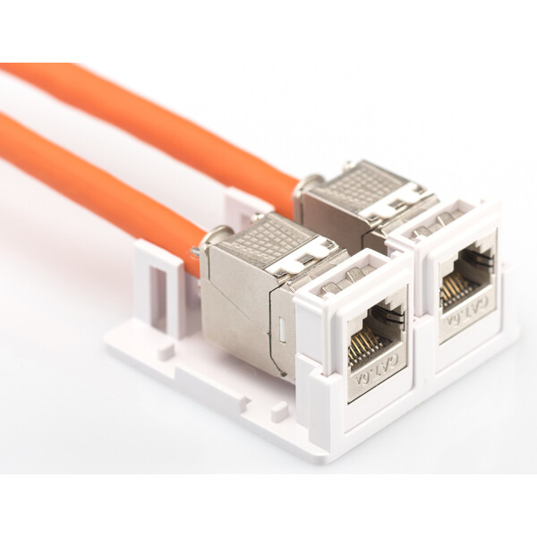 DIGITUS Leergeh&auml;use f&uuml;r 2 Keystone-Module, reinwei&szlig;