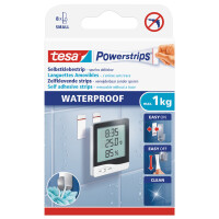 tesa Powerstrips Klebepads SMALL WATERPROOF, weiß