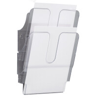 DURABLE Wand-Prospekthalter "FLEXIPLUS 2", A4, 2 Fächer