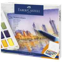 FABER-CASTELL Aquarellfarbe in Näpfchen, 36er Etui