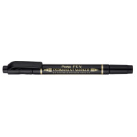 Pentel Permanent-Marker Pen, Doppelspitze, schwarz
