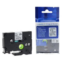 rillprint Schriftbandkassette, schwarz weiß, 18 mm...