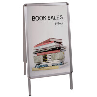 Bi-Office Plakatständer, Aluminiumrahmen, 461 x 884 mm