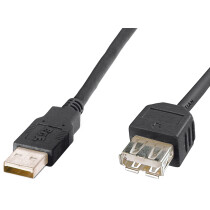 DIGITUS USB 2.0 Verlängerungskabel, schwarz, 3,0 m
